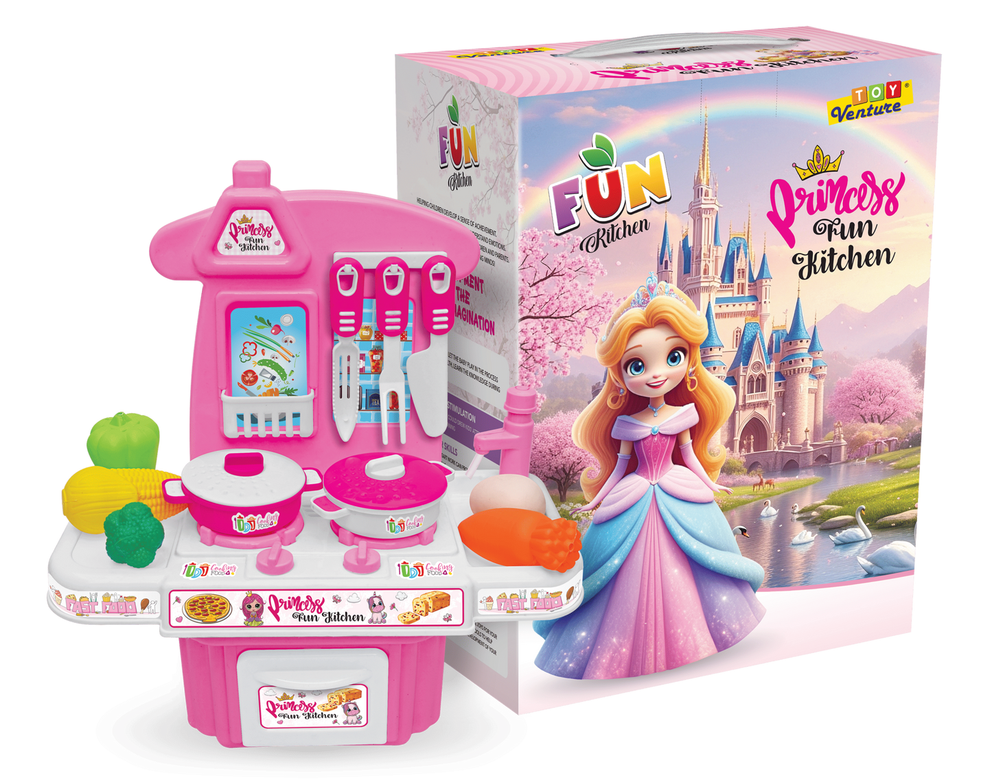 Royal Pink Princess Kitchen Playset - Toy Venture
