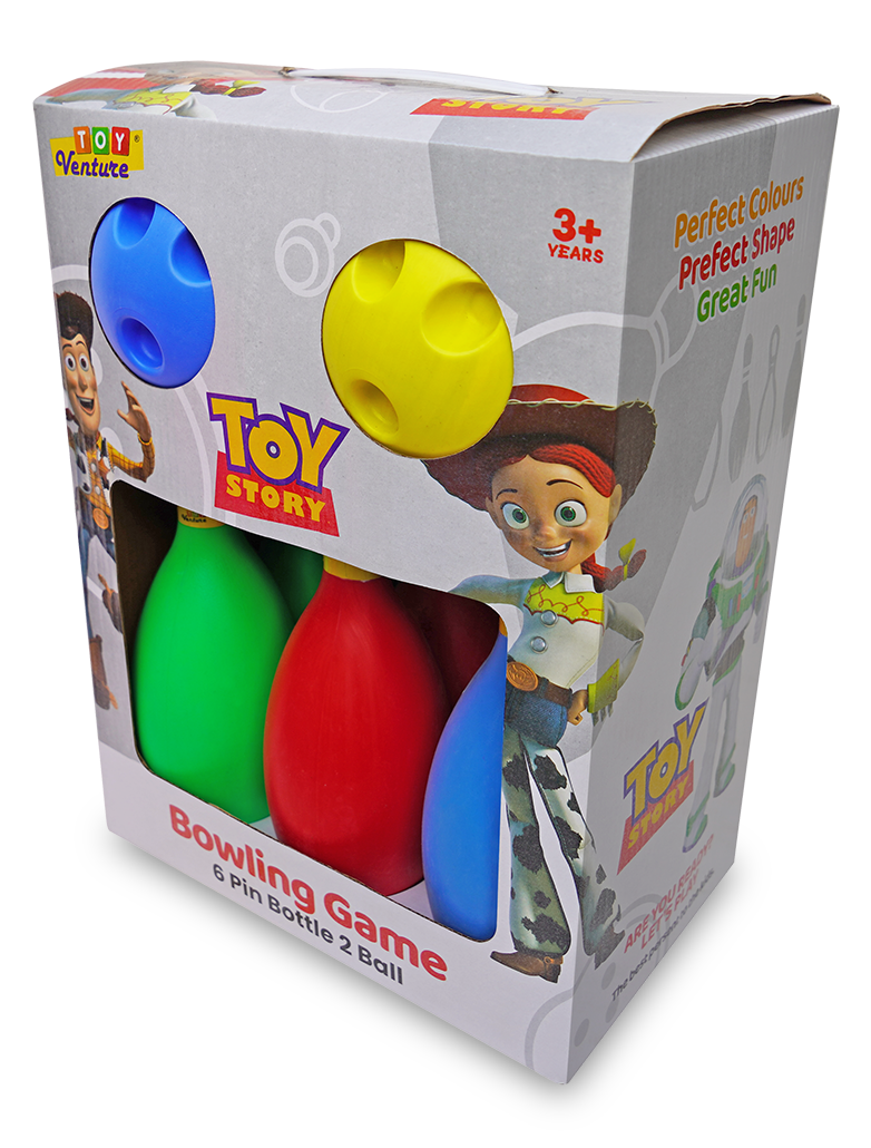 Toy Story Bowling Game – 6 Pins & 2 Balls Playset - Toy Venture