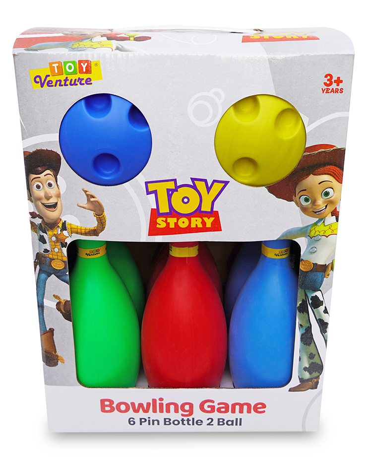 Toy Story Bowling Game – 6 Pins & 2 Balls Playset - Toy Venture