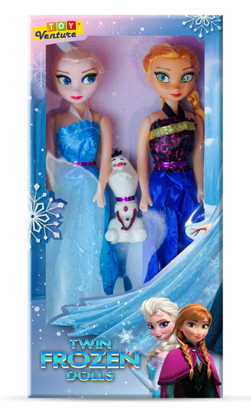Twin Frozen Princess Dolls Set for Girls (3+ Years) - Toy Venture